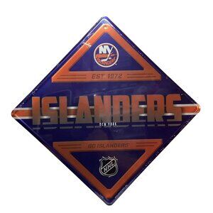 New York Islanders NHL Licensed 12" x 12" Metal Sign Brilliant High Gloss NEW